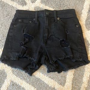 Aeropostale 000 Black Denim shorts